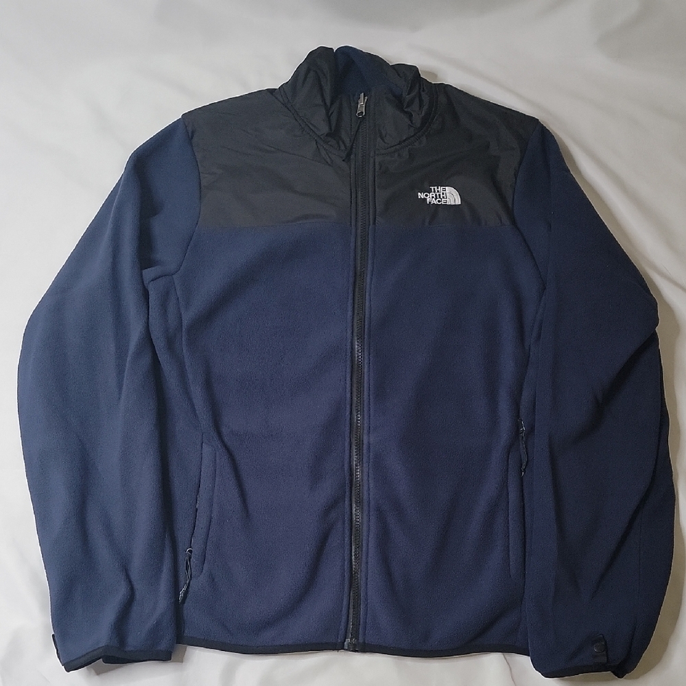 The North Face Navy & Black Full-Zip Fleece Jacket